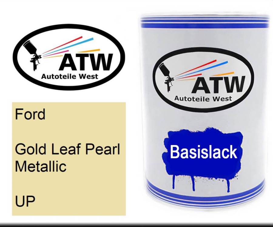 Ford, Gold Leaf Pearl Metallic, UP: 500ml Lackdose, von ATW Autoteile West.